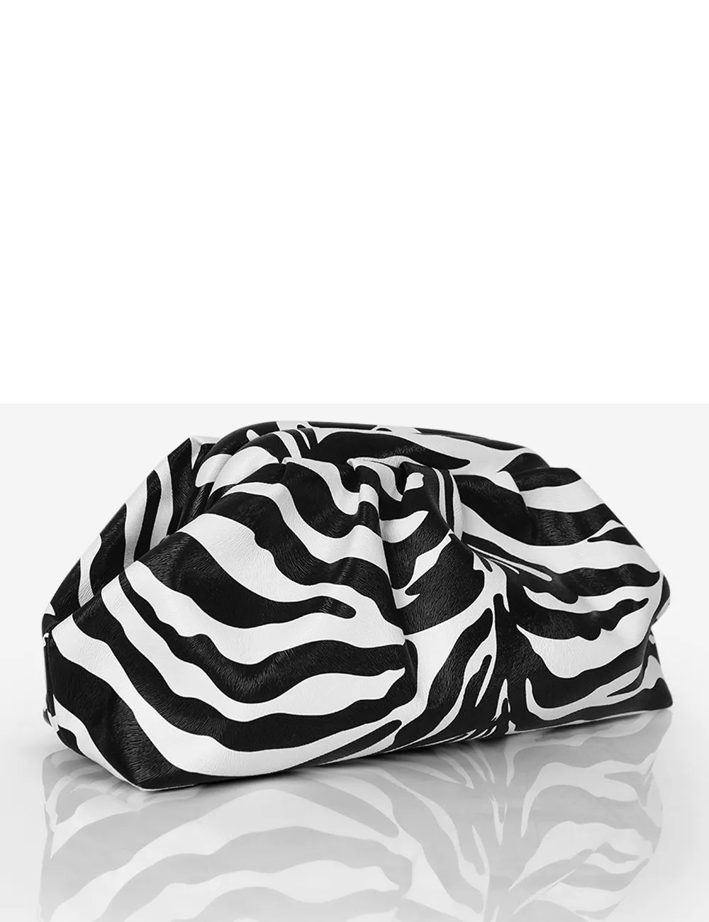 Kammi Zebra PU Evening Clutch Bag sold by Public Desire product image thumbnail 3