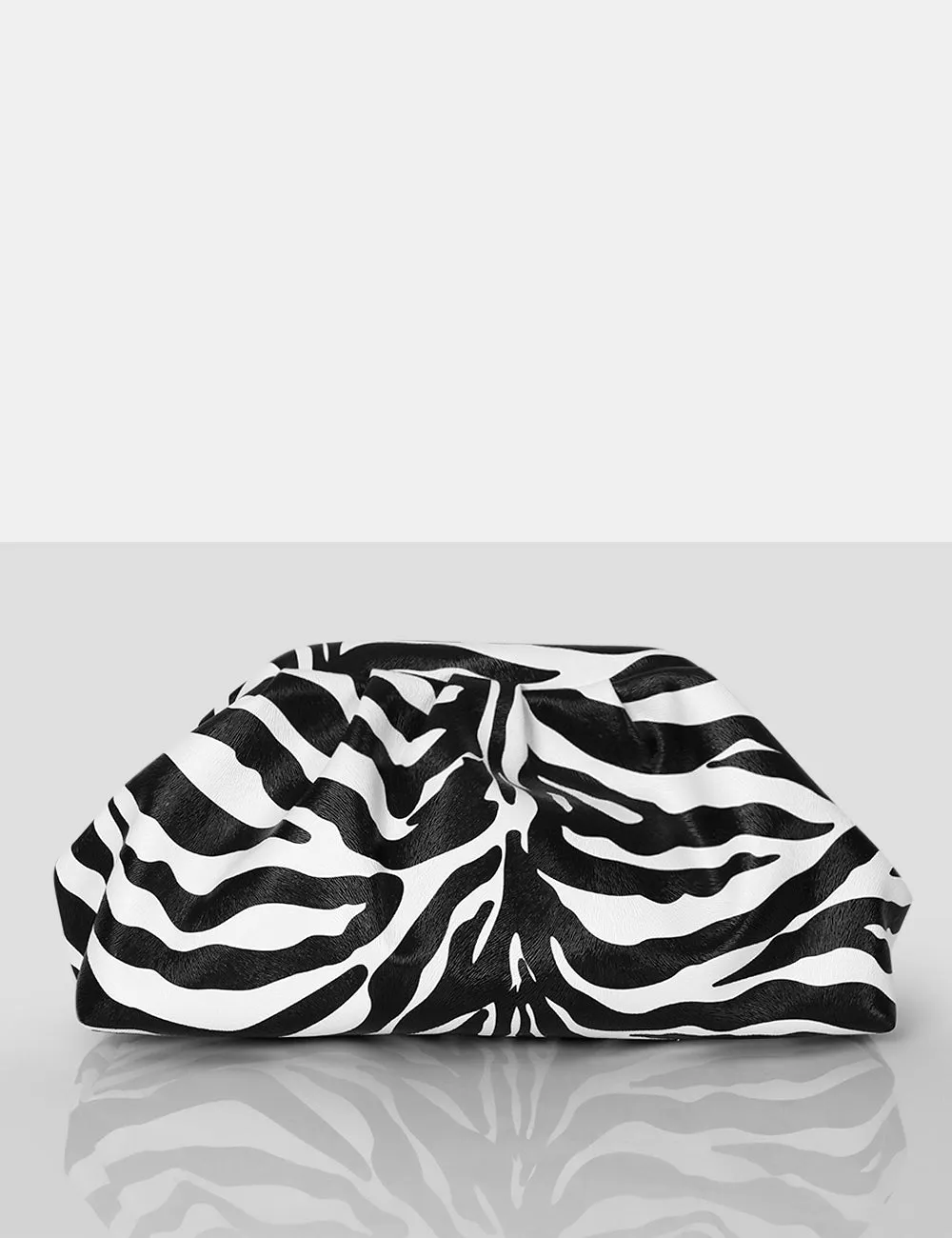 Kammi Zebra PU Evening Clutch Bag sold by Public Desire product image thumbnail 2