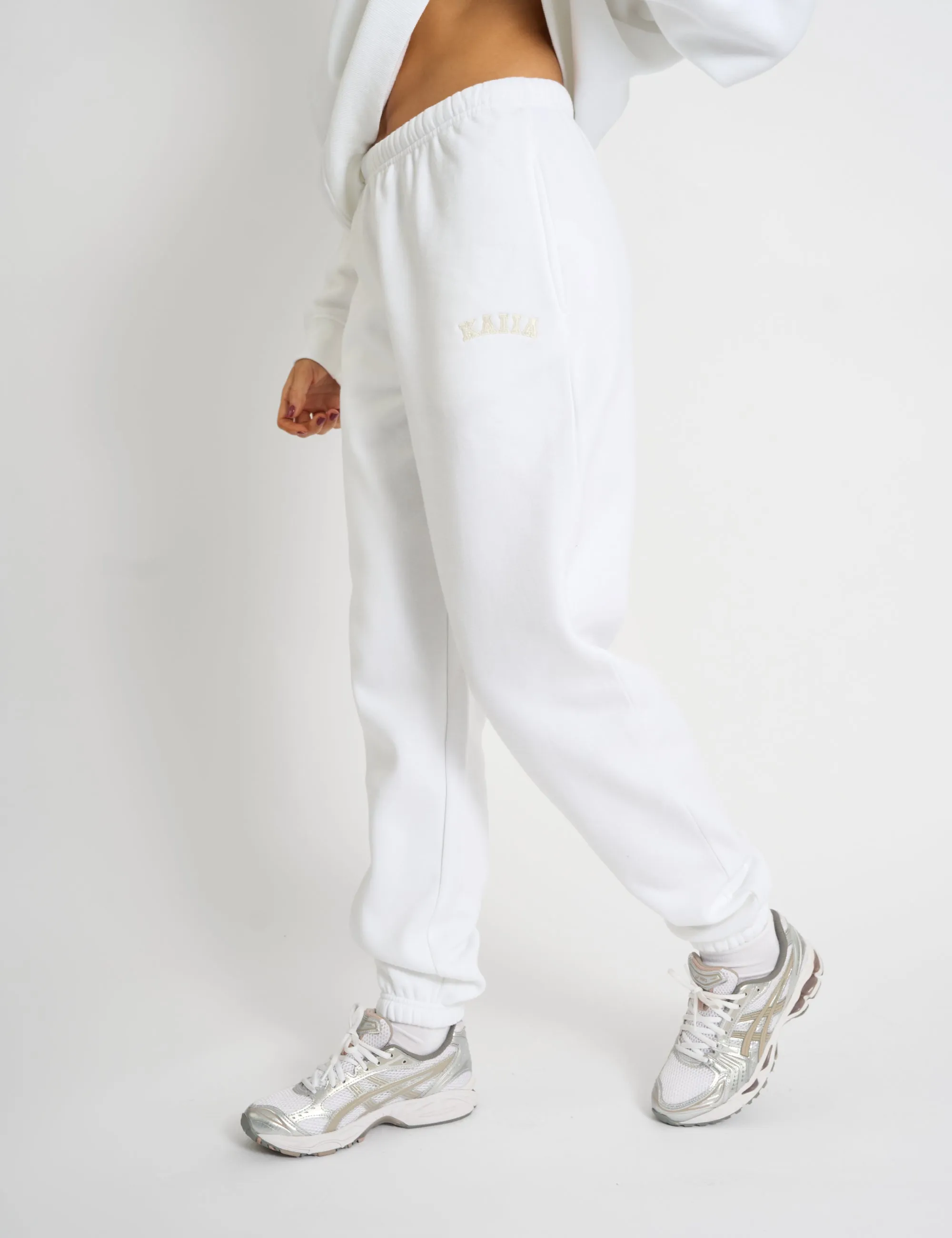 Kaiia Logo Cuffed Joggers Cream sold by Public Desire product image thumbnail 2