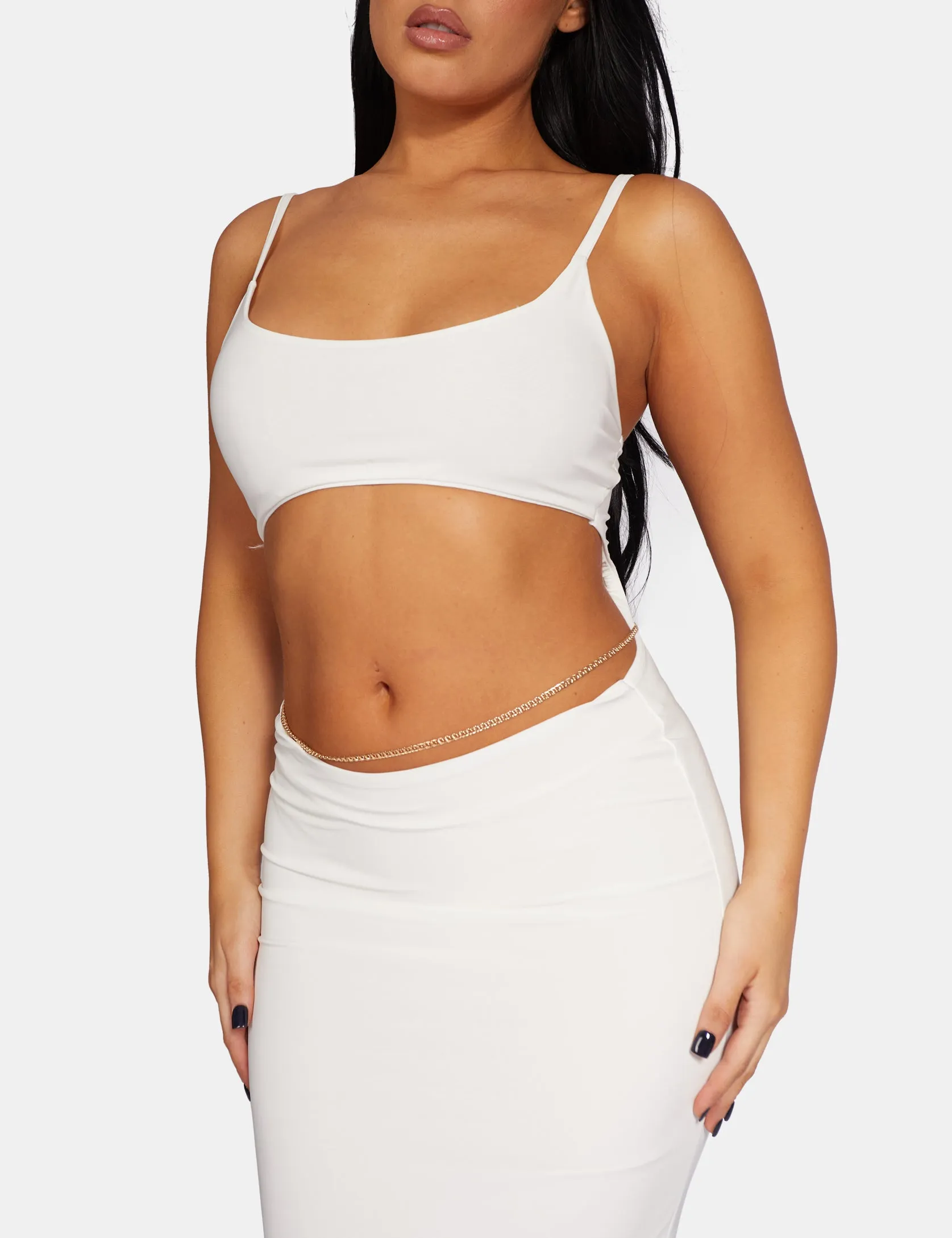 Strappy Low Waist Midaxi Dress White sold by Public Desire product image thumbnail 4