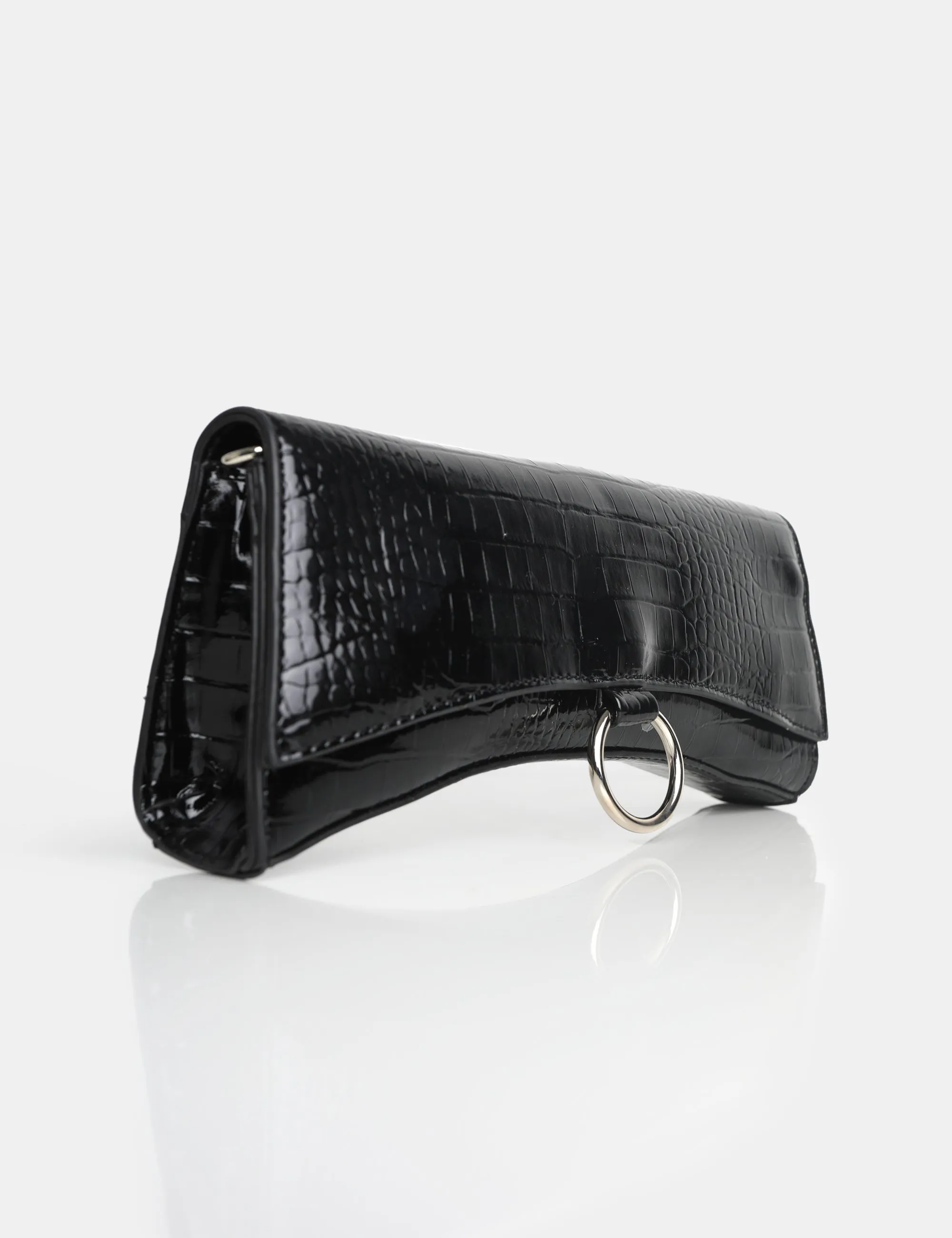 The Kemi Black Arched Crossbody Mini Handbag sold by Public Desire product image thumbnail 2