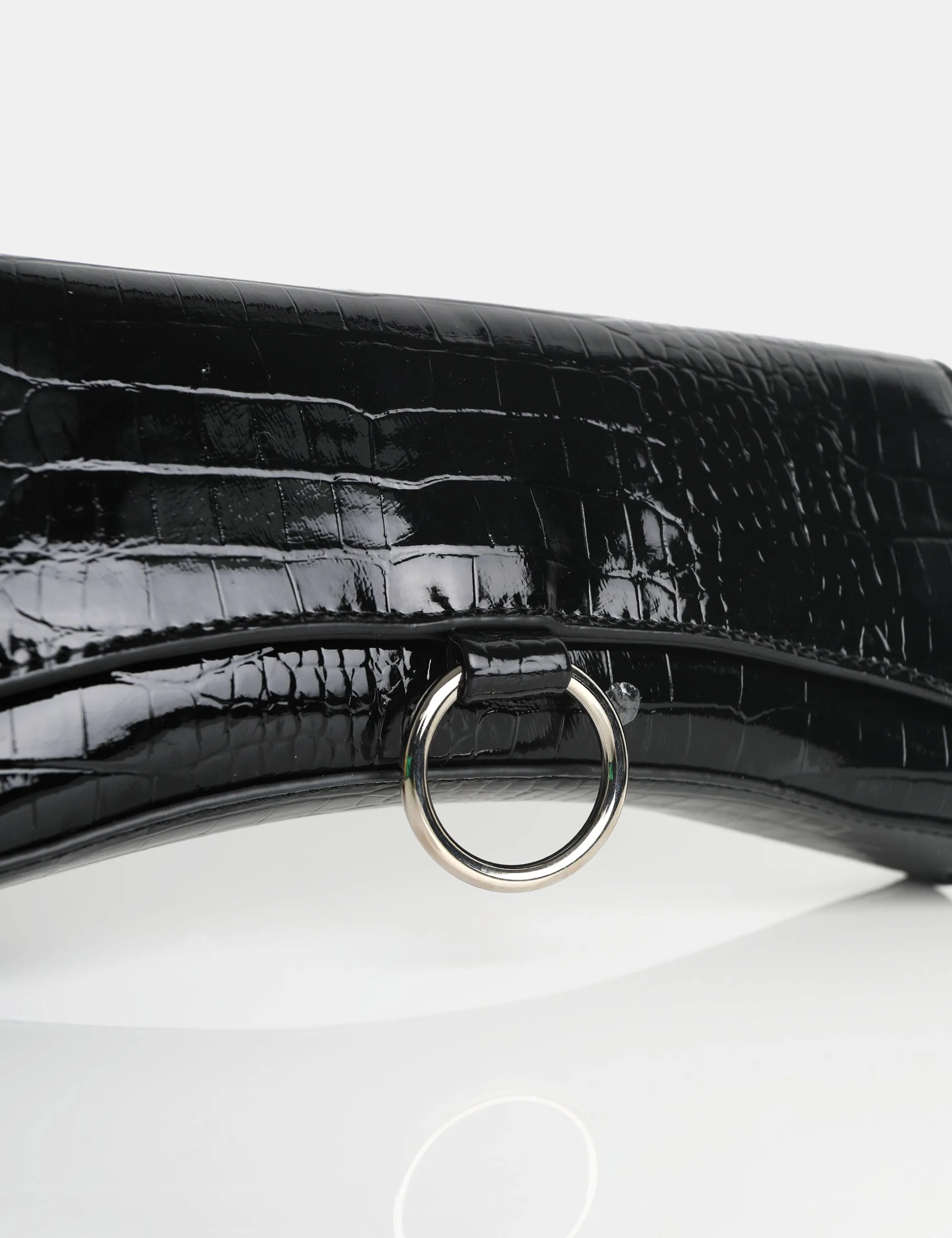 The Kemi Black Arched Crossbody Mini Handbag sold by Public Desire product image thumbnail 3