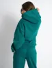Kaiia Borg Slogan Oversized Hoodie Teal sold by Public Desire