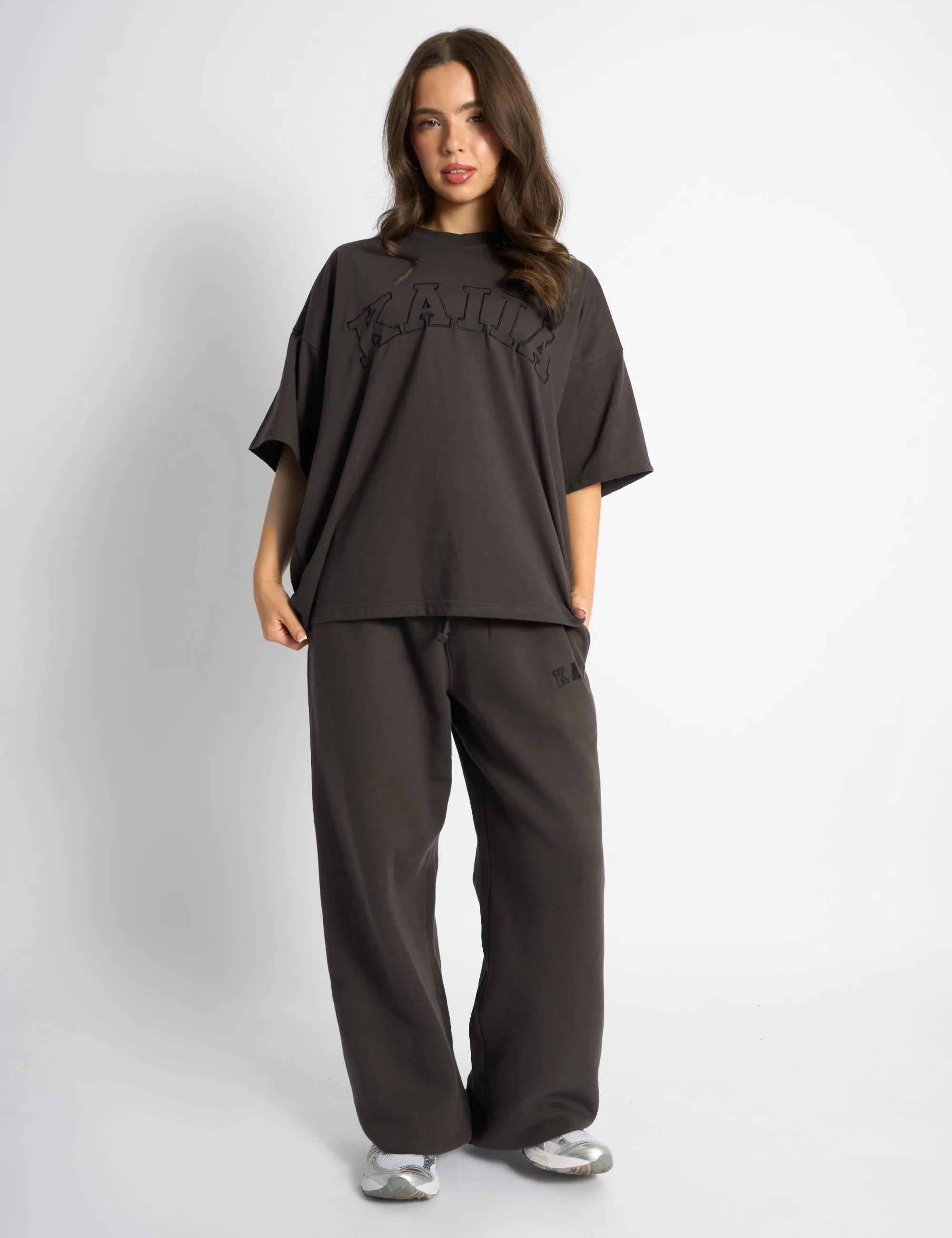 Kaiia Logo Oversized T-Shirt Chocolate sold by Public Desire product image thumbnail 3