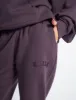 Kaiia Logo Wide Leg Joggers Deep Purple sold by Public Desire