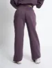 Kaiia Logo Wide Leg Joggers Deep Purple sold by Public Desire