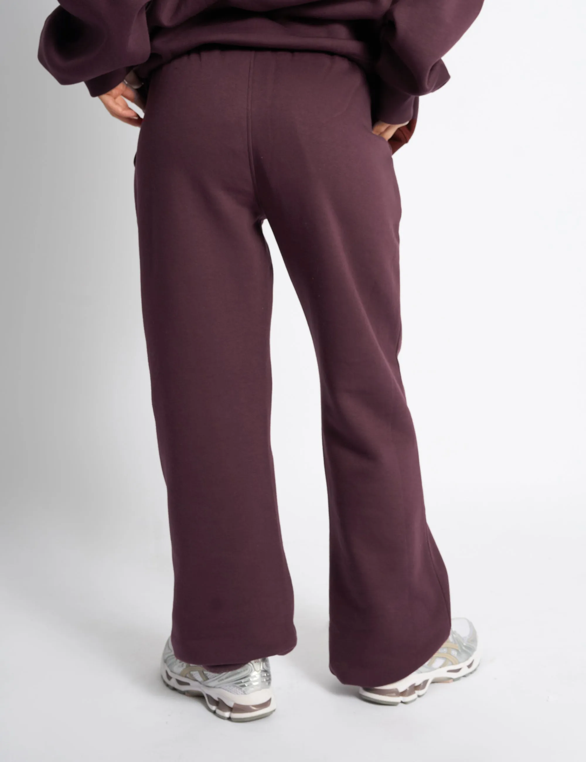 Kaiia Logo Wide Leg Joggers Dark Cherry sold by Public Desire product image thumbnail 3