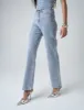 Diamante Straight Fit High Rise Denim Jeans Blue sold by Public Desire