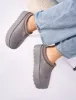 Nutmeg Grey Faux Fur Lined Platform Mules sold by Public Desire