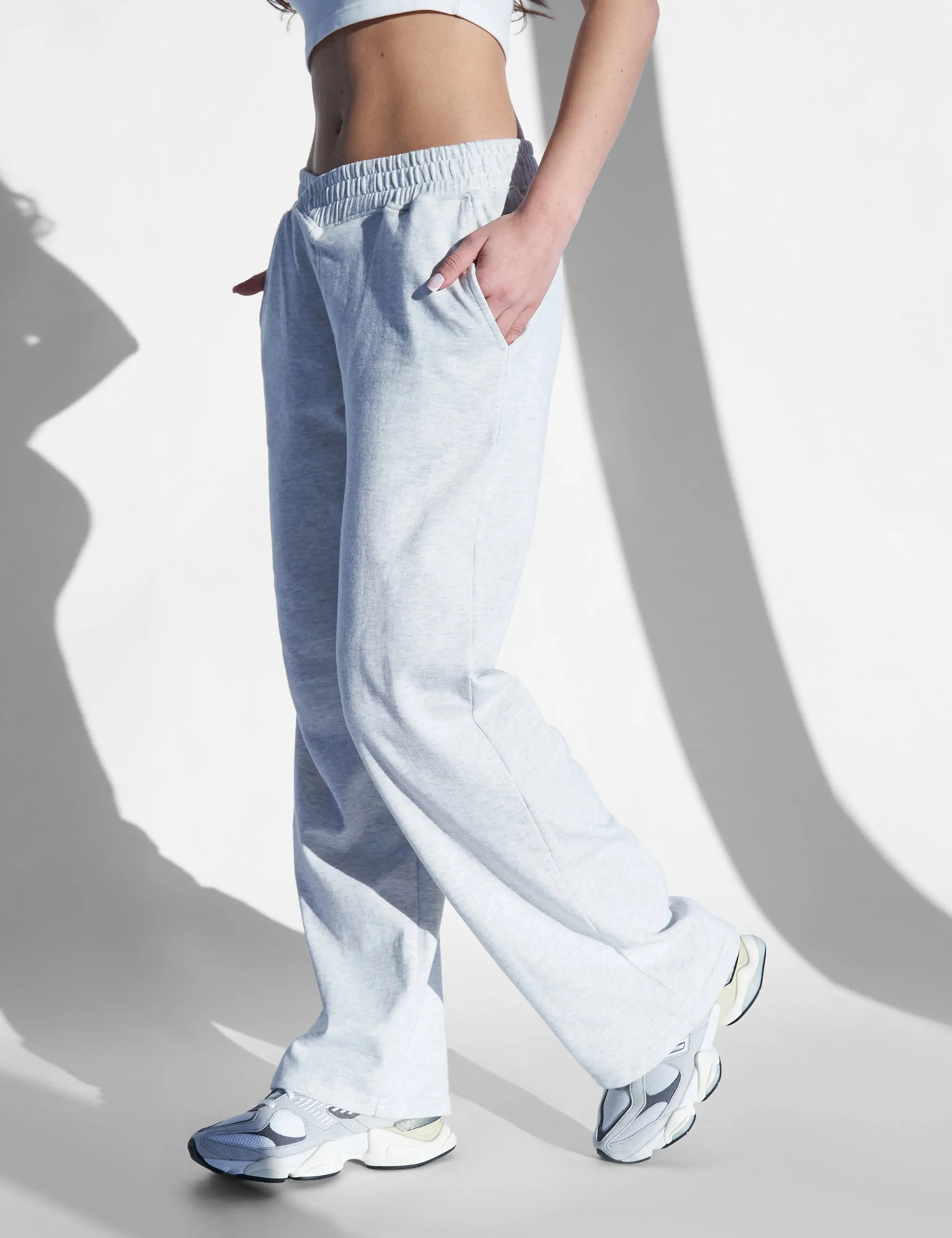 Kaiia V Waistband Jogger Grey Marl sold by Public Desire product image thumbnail 2