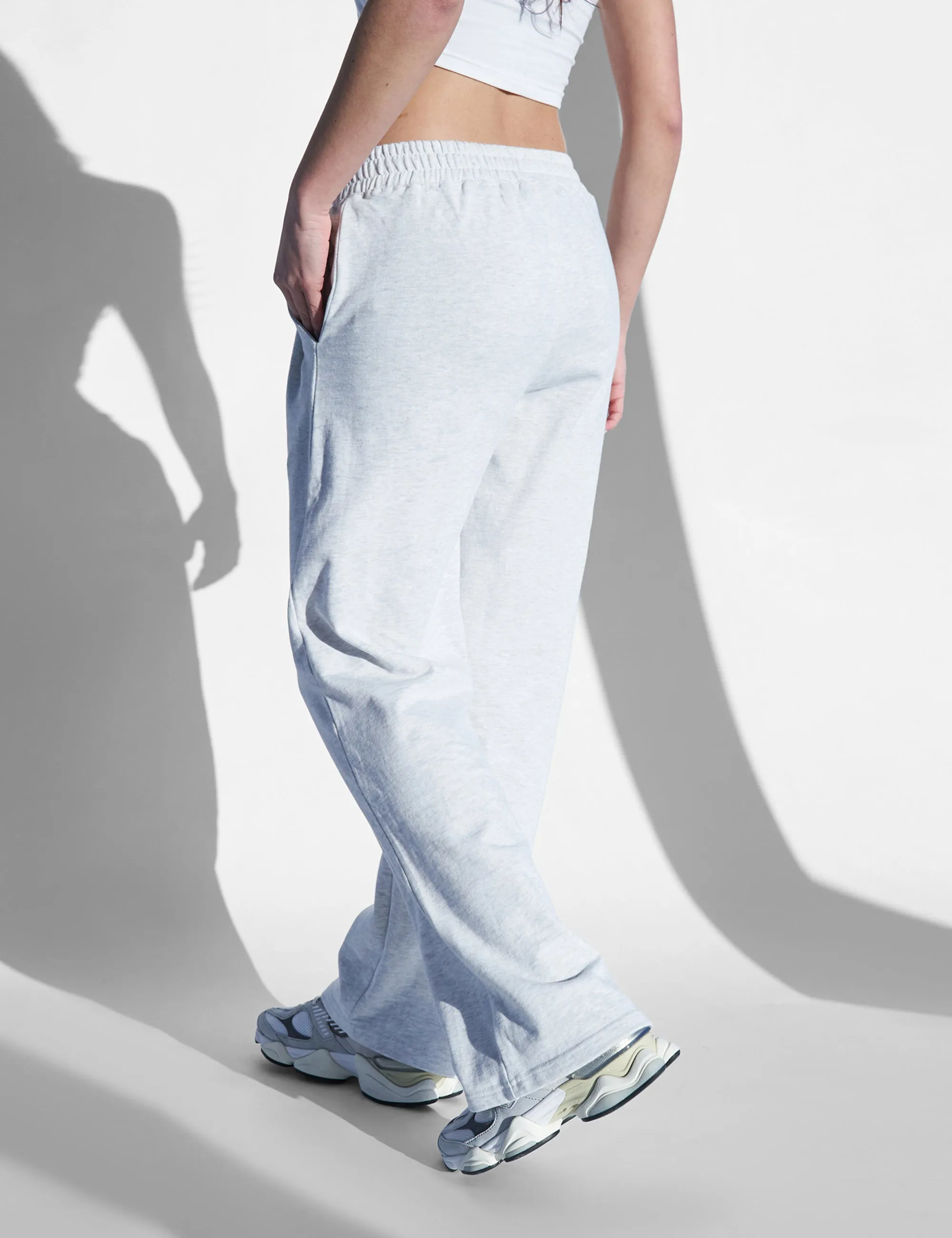 Kaiia V Waistband Jogger Grey Marl sold by Public Desire product image thumbnail 3