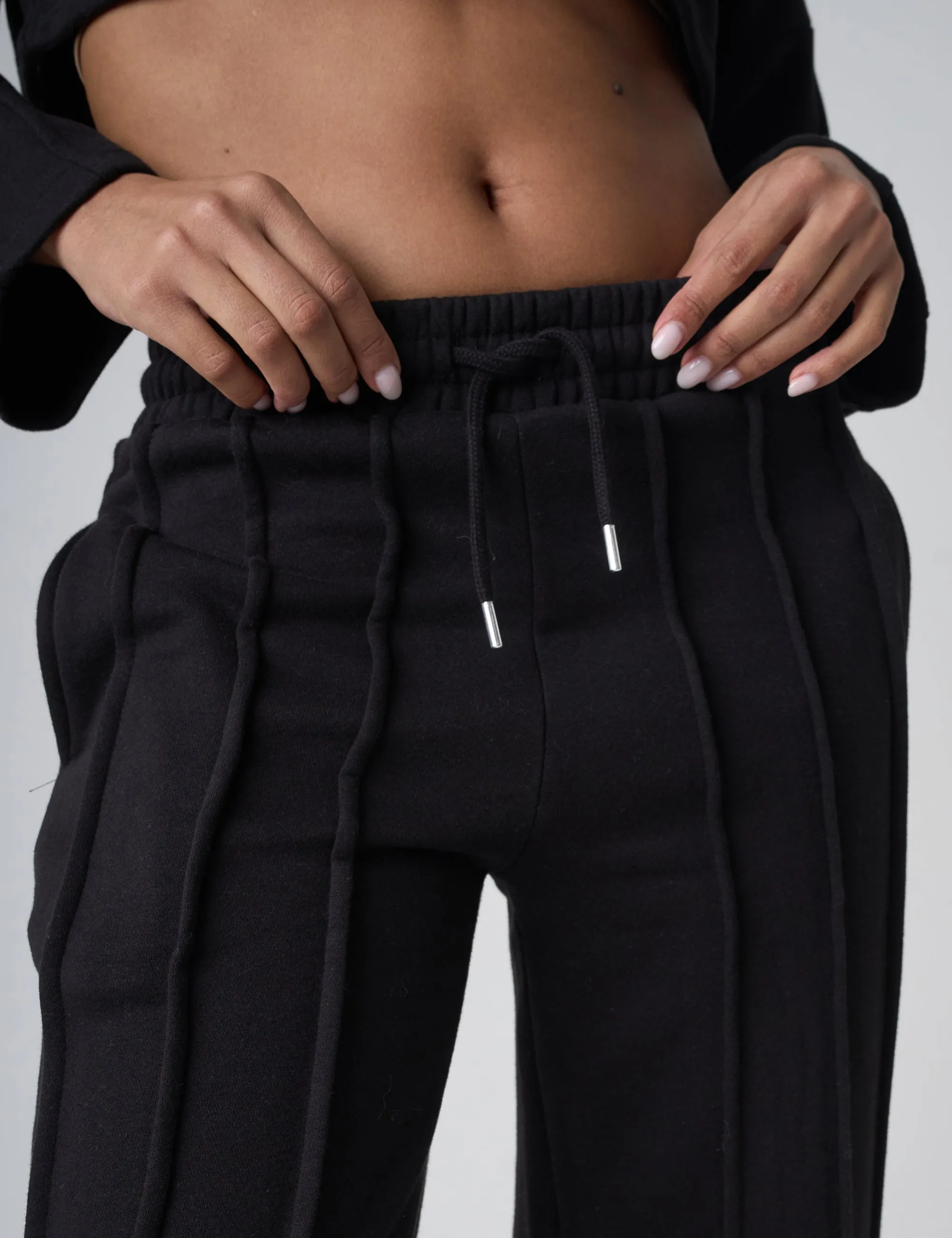 Seam Detail Cuffed Joggers Black sold by Public Desire product image thumbnail 4