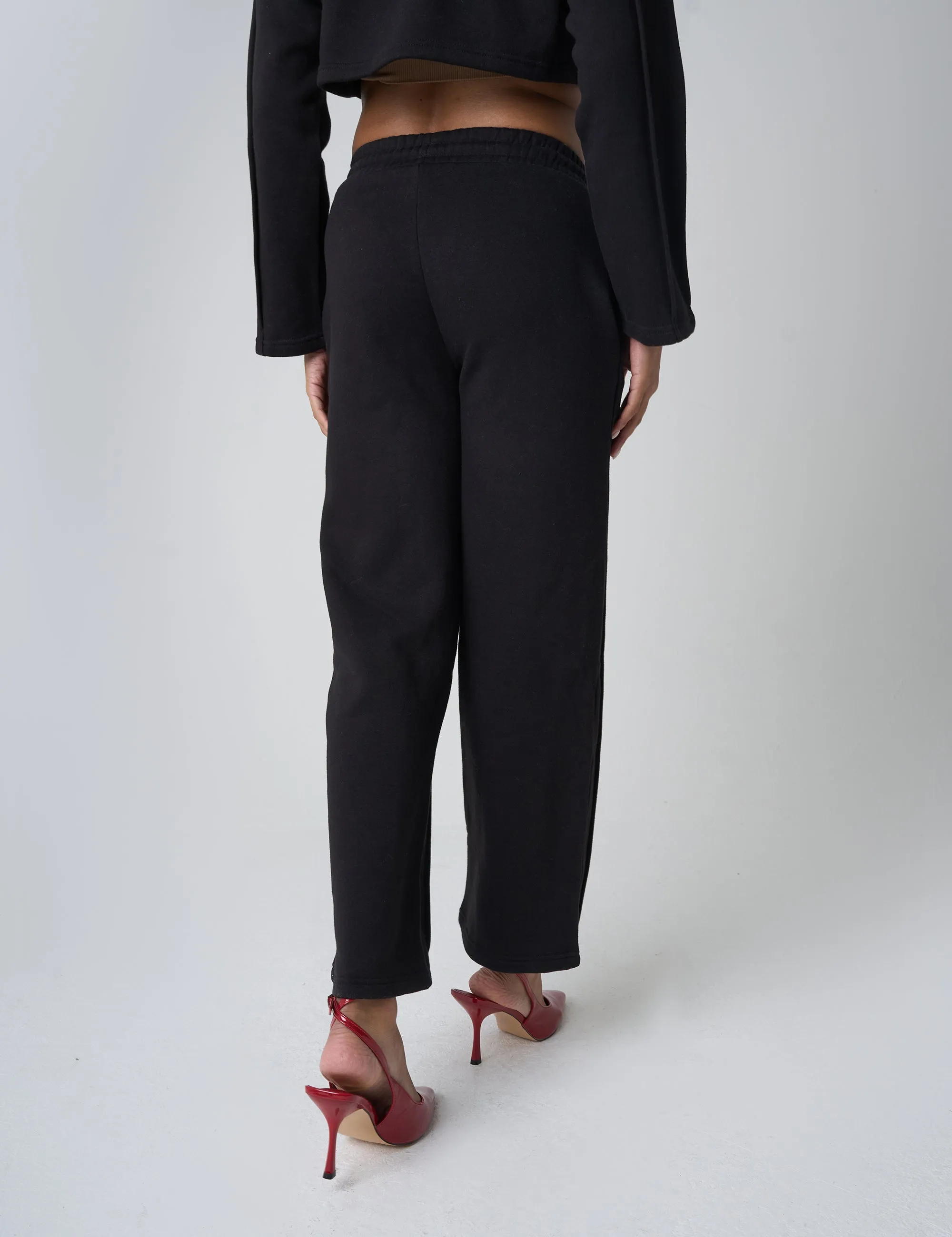 Seam Detail Cuffed Joggers Black sold by Public Desire product image thumbnail 3