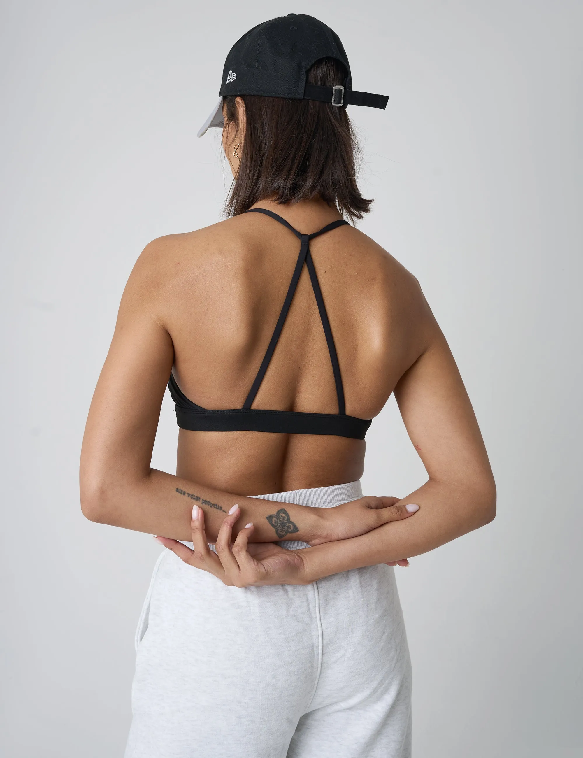 Cross Over Back Detail Sports Bra Black sold by Public Desire product image thumbnail 4