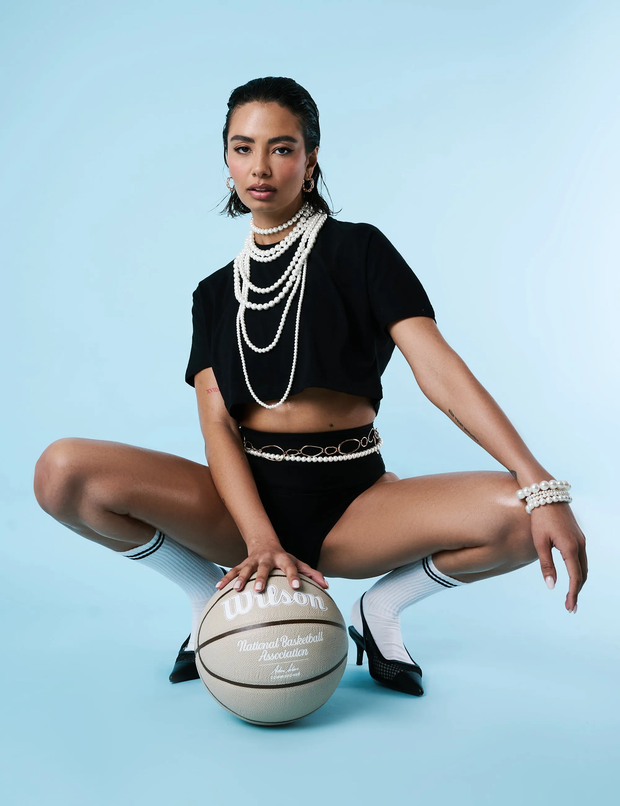 Boxy Fit Cropped T-Shirt Black sold by Public Desire