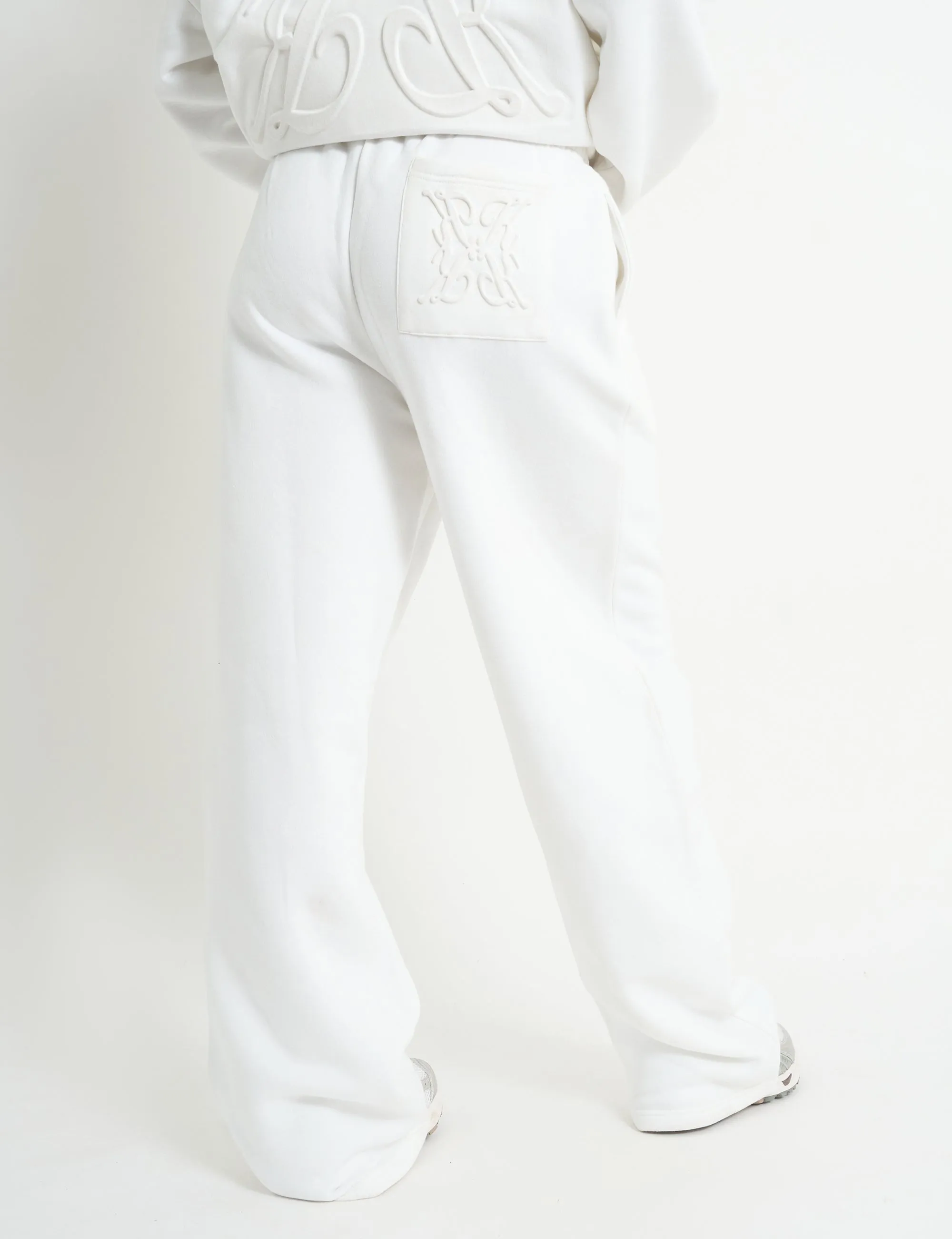 Kaiia Embossed Wide Leg Joggers White sold by Public Desire product image thumbnail 3