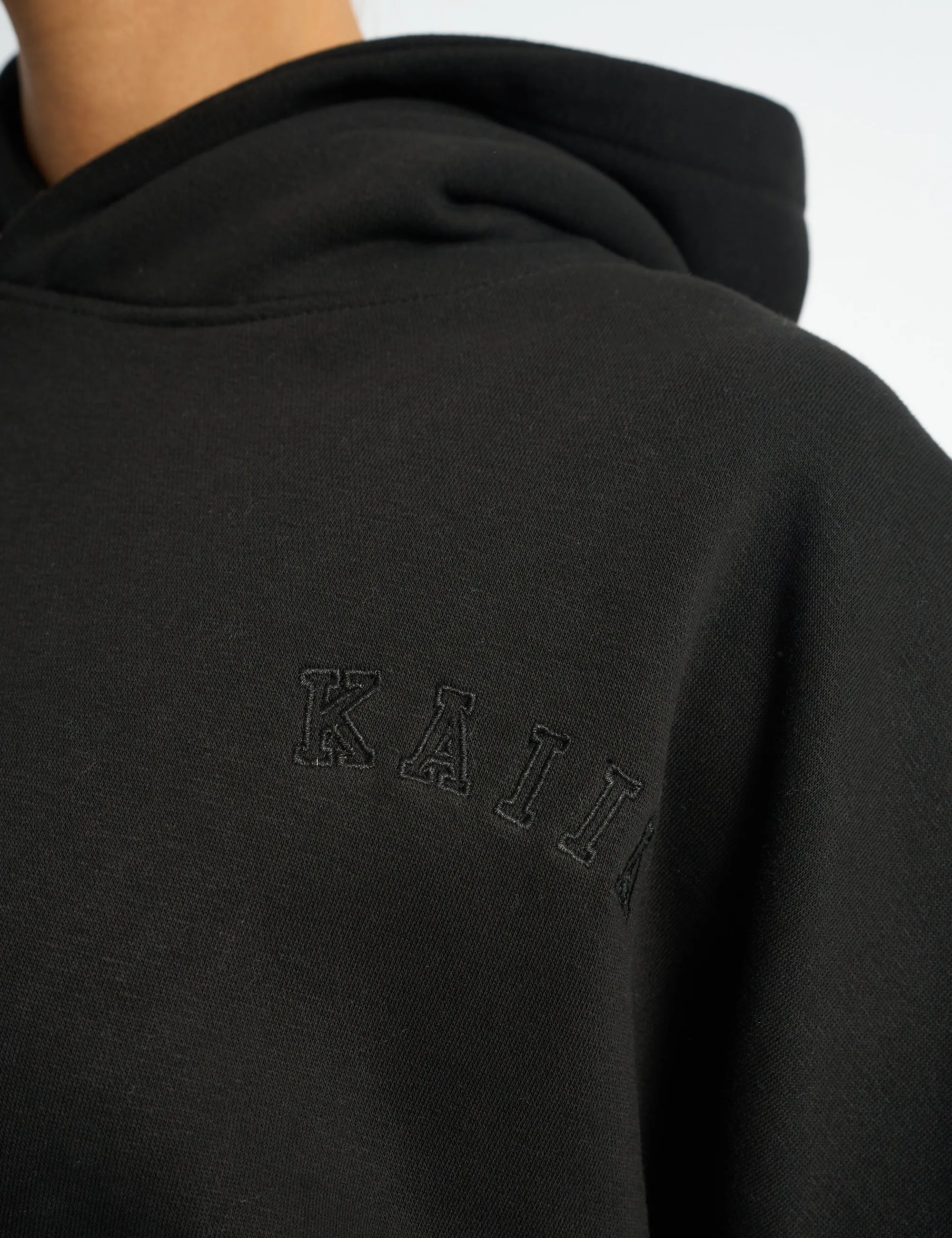 Kaiia Logo Embossed Oversized Hoodie Black sold by Public Desire product image thumbnail 3