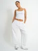 Kaiia Script Logo Wide Leg Joggers Light Grey Marl & Vintage Blue sold by Public Desire
