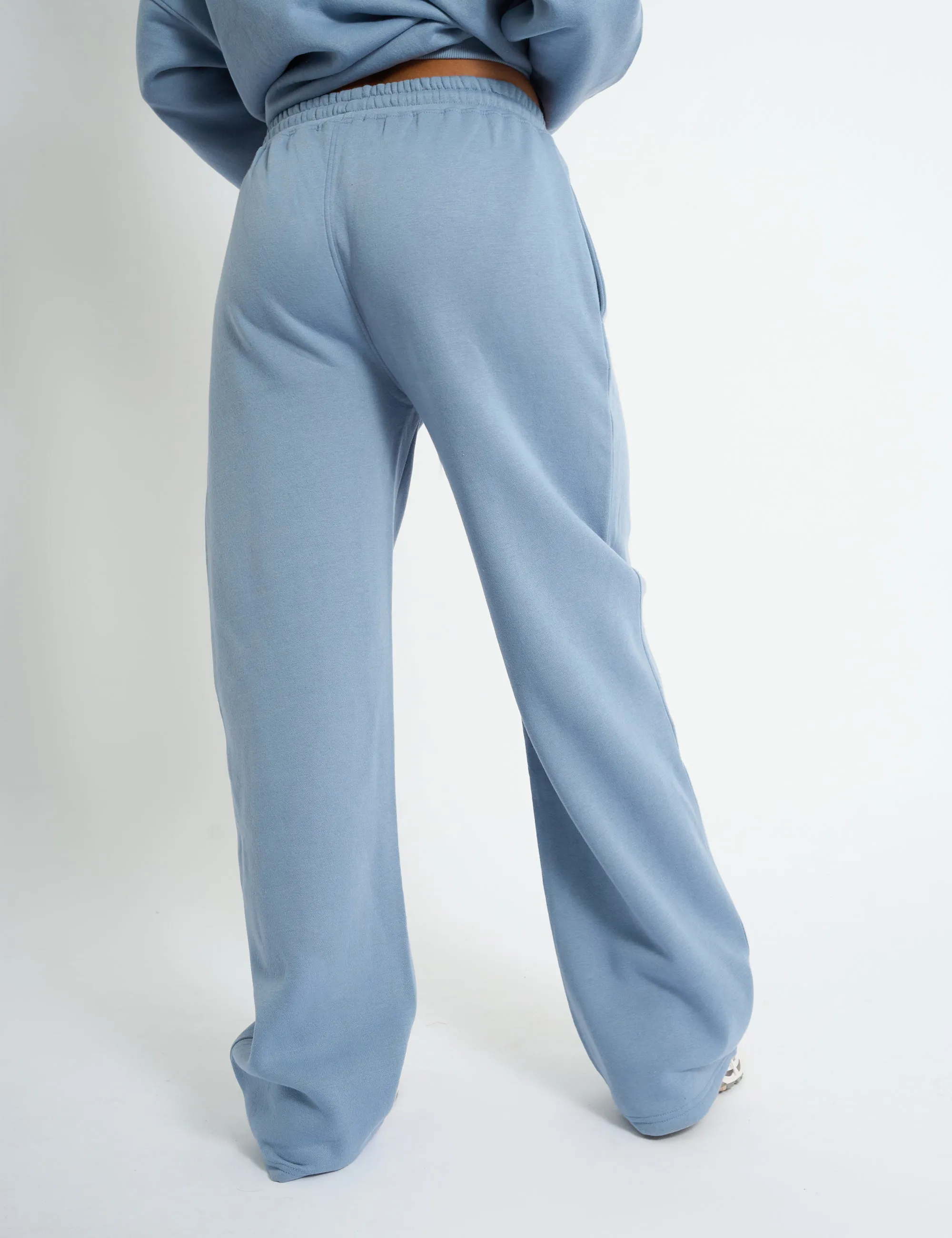 Kaiia Logo Wide Leg Joggers Vintage Blue sold by Public Desire product image thumbnail 3