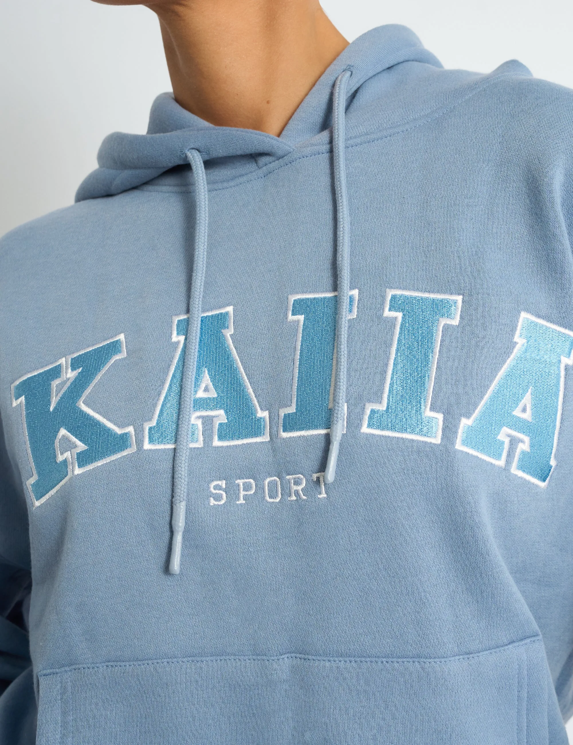 Kaiia Sport Logo Oversized Hoodie Vintage Blue sold by Public Desire product image thumbnail 4