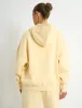 Kaiia Slogan Oversized Hoodie Soft Yellow & Grey sold by Public Desire