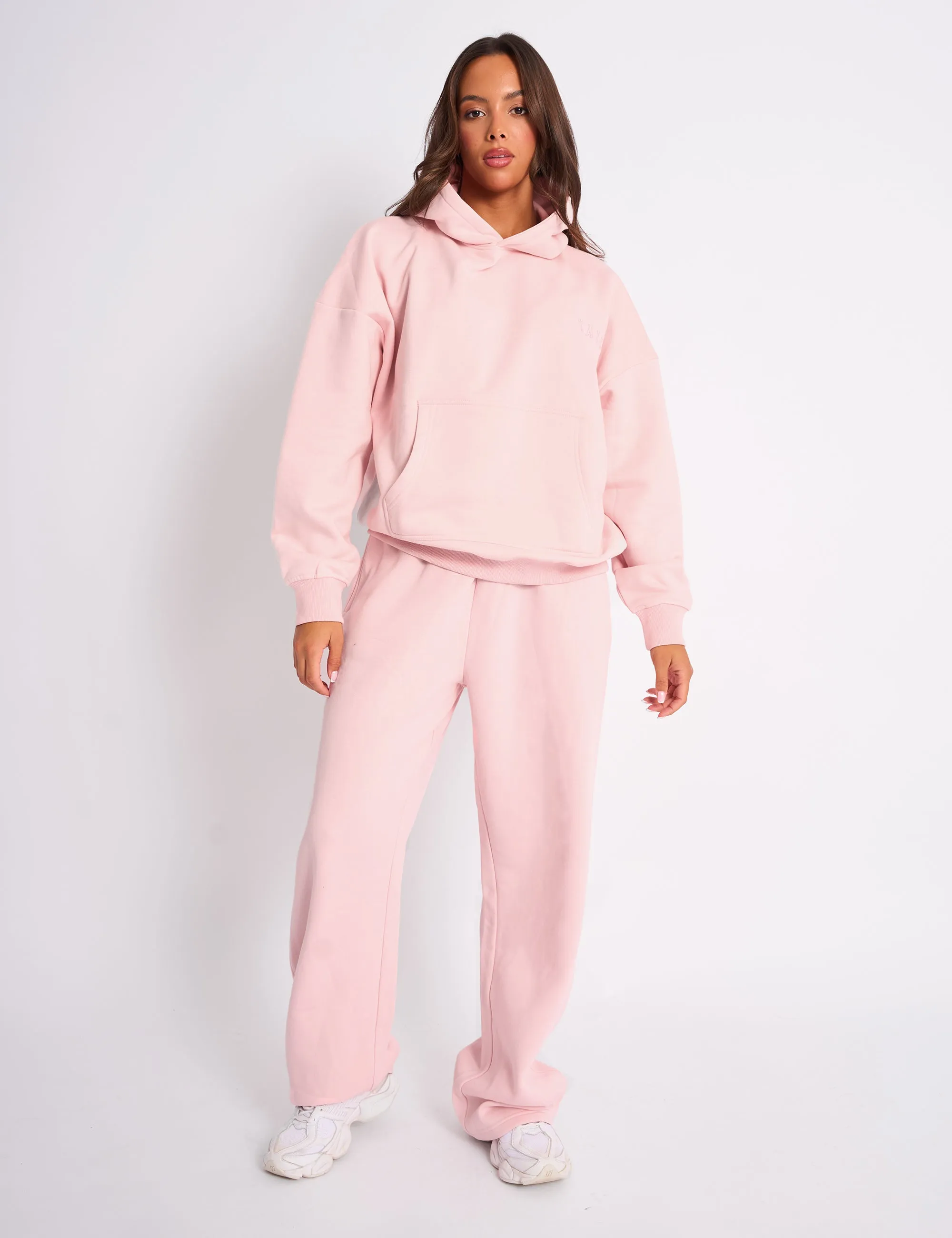 Kaiia Logo Embossed Oversized Hoodie Pale Pink sold by Public Desire product image thumbnail 3