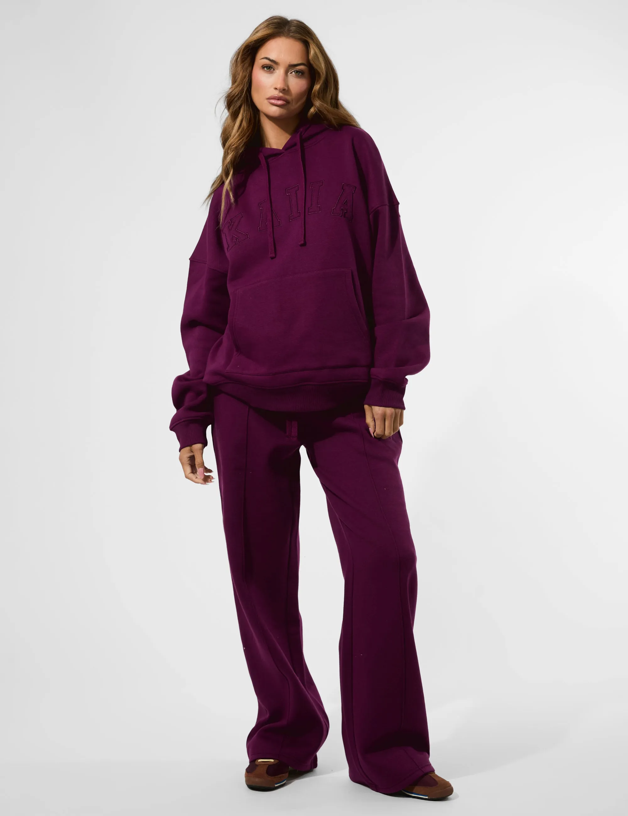 Kaiia Slogan Oversized Hoodie Grape sold by Public Desire product image thumbnail 3