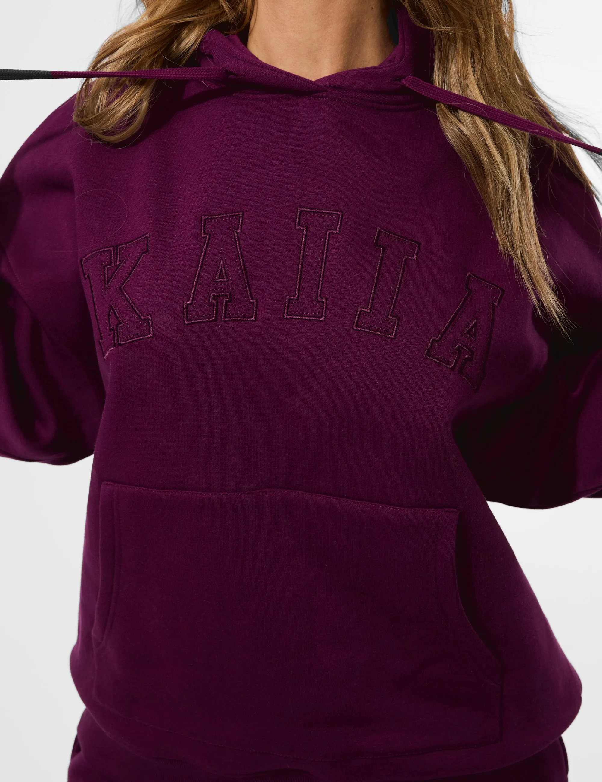 Kaiia Slogan Oversized Hoodie Grape sold by Public Desire product image thumbnail 5