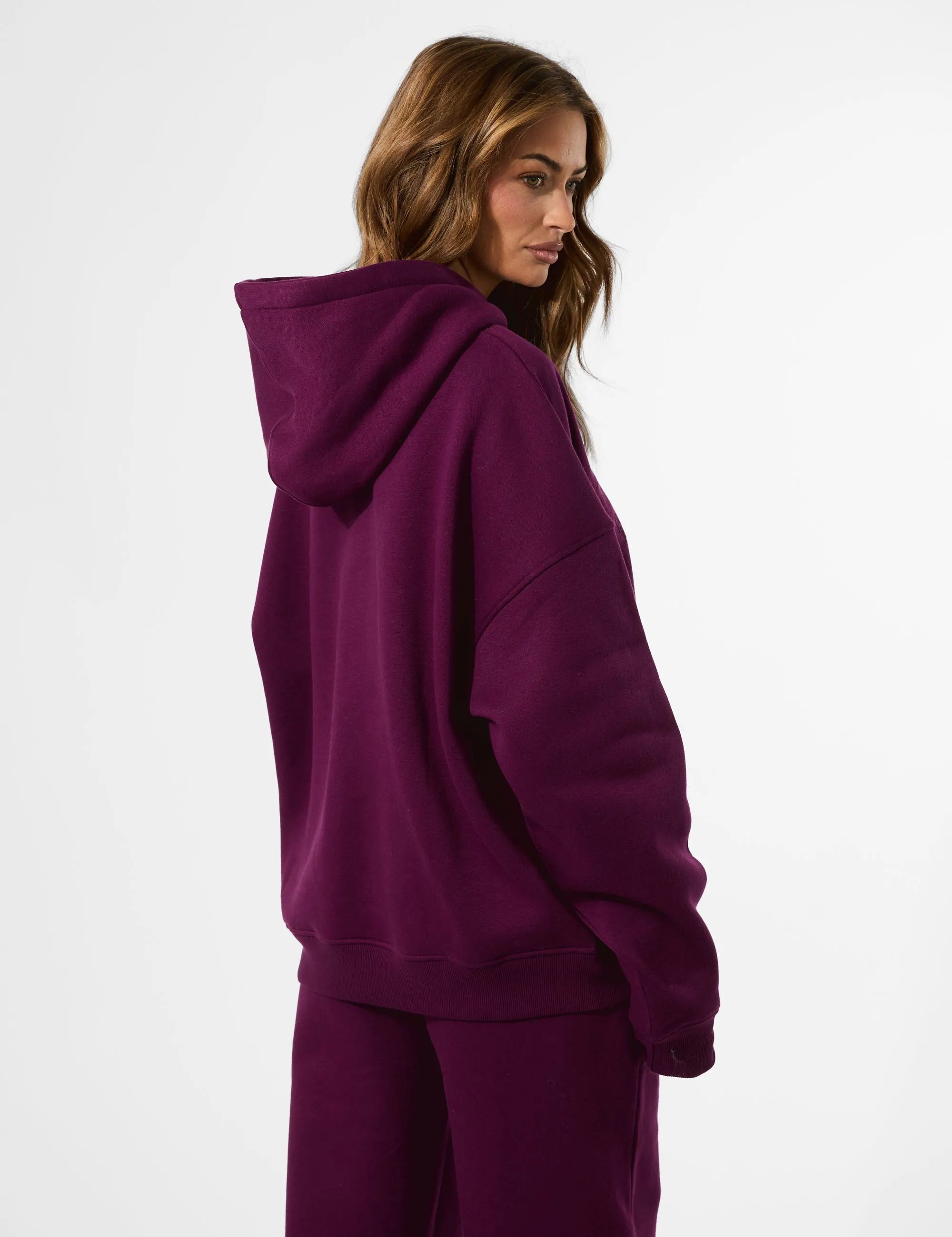 Kaiia Slogan Oversized Hoodie Grape sold by Public Desire product image thumbnail 2
