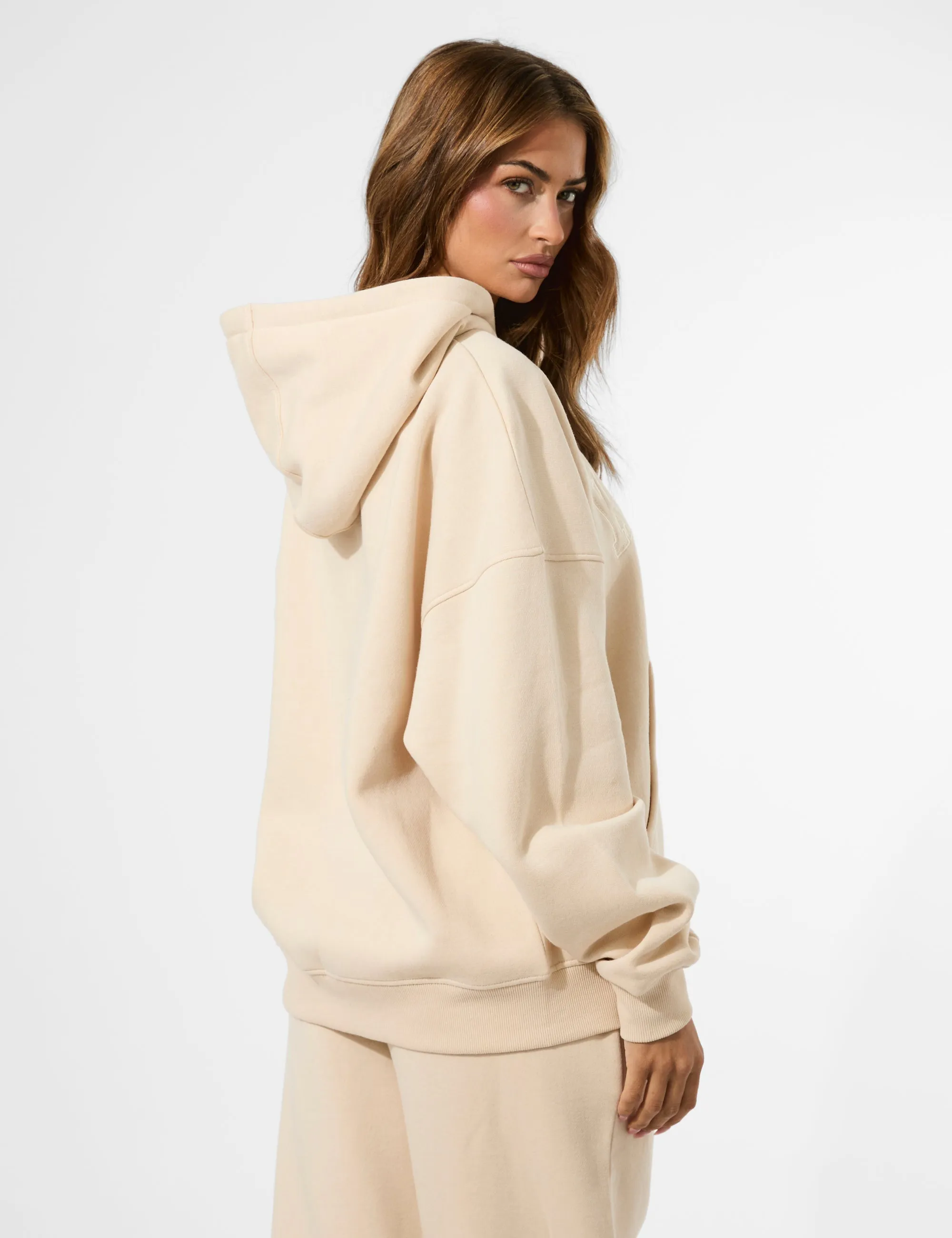 Kaiia Slogan Oversized Hoodie Custard Cream sold by Public Desire product image thumbnail 2