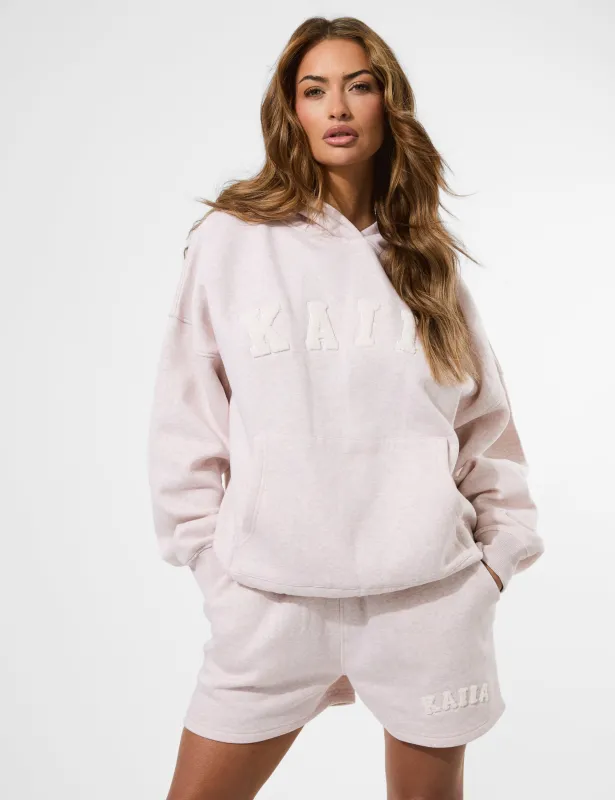 Kaiia Logo Sweat Shorts Oat sold by Public Desire