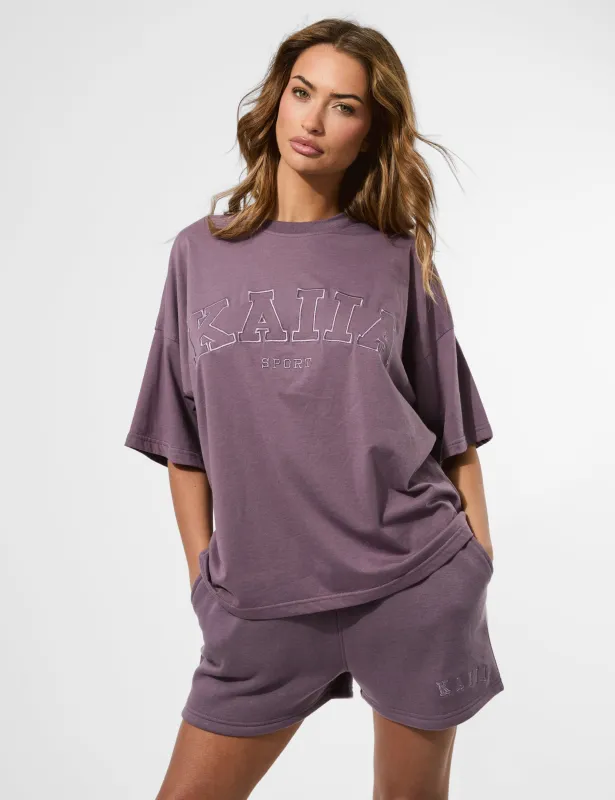 Kaiia Sport Oversized T-shirt Elderberry sold by Public Desire