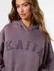 Kaiia Borg Slogan Oversized Hoodie Elderberry sold by Public Desire