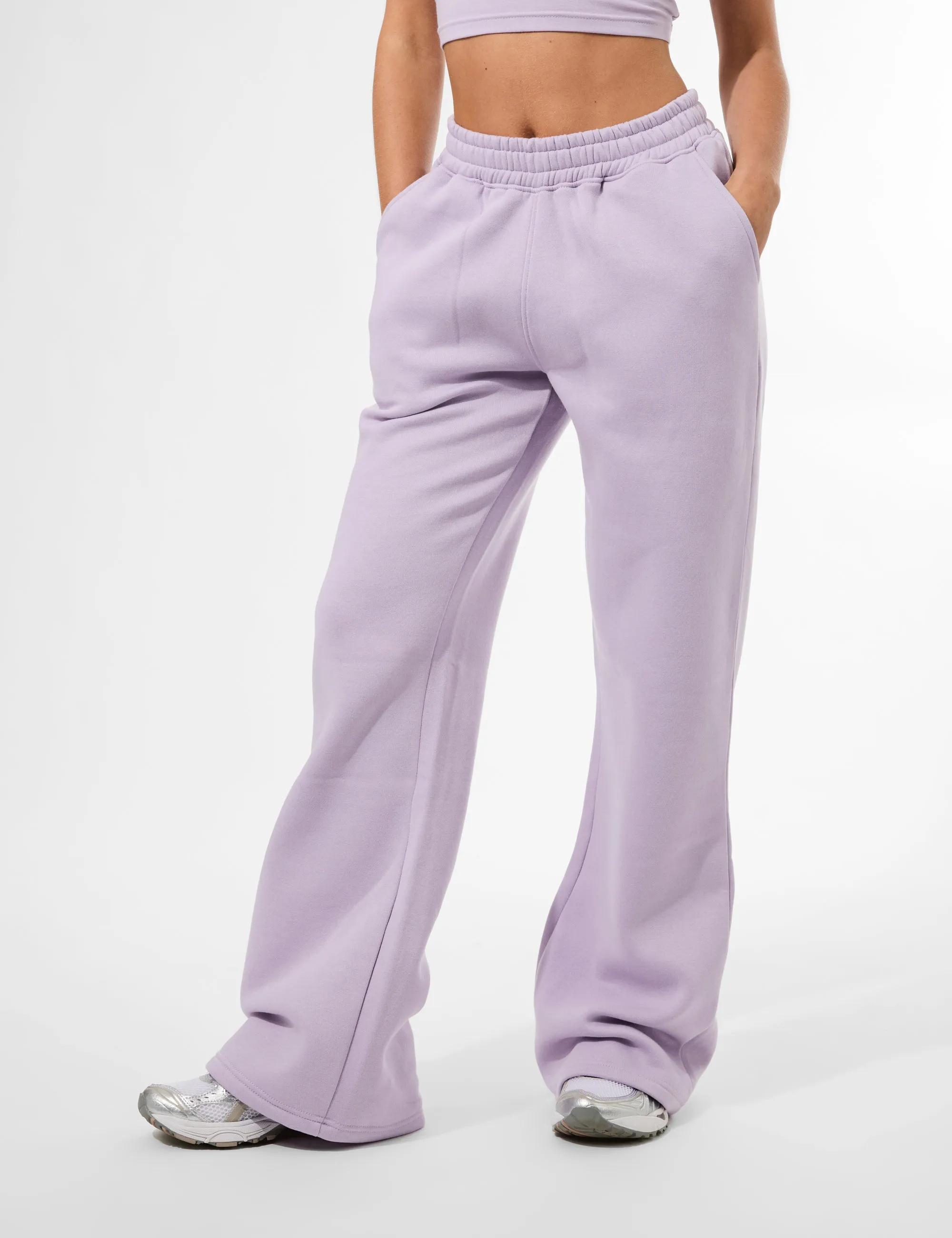 Kaiia Studio Script Logo Wide Leg Jogger Lilac sold by Public Desire product image thumbnail 2