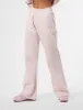 Kaiia Logo Wide Leg Joggers Pink Chai sold by Public Desire