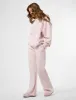 Kaiia Logo Wide Leg Joggers Pink Chai sold by Public Desire
