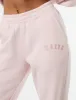 Kaiia Logo Wide Leg Joggers Pink Chai sold by Public Desire