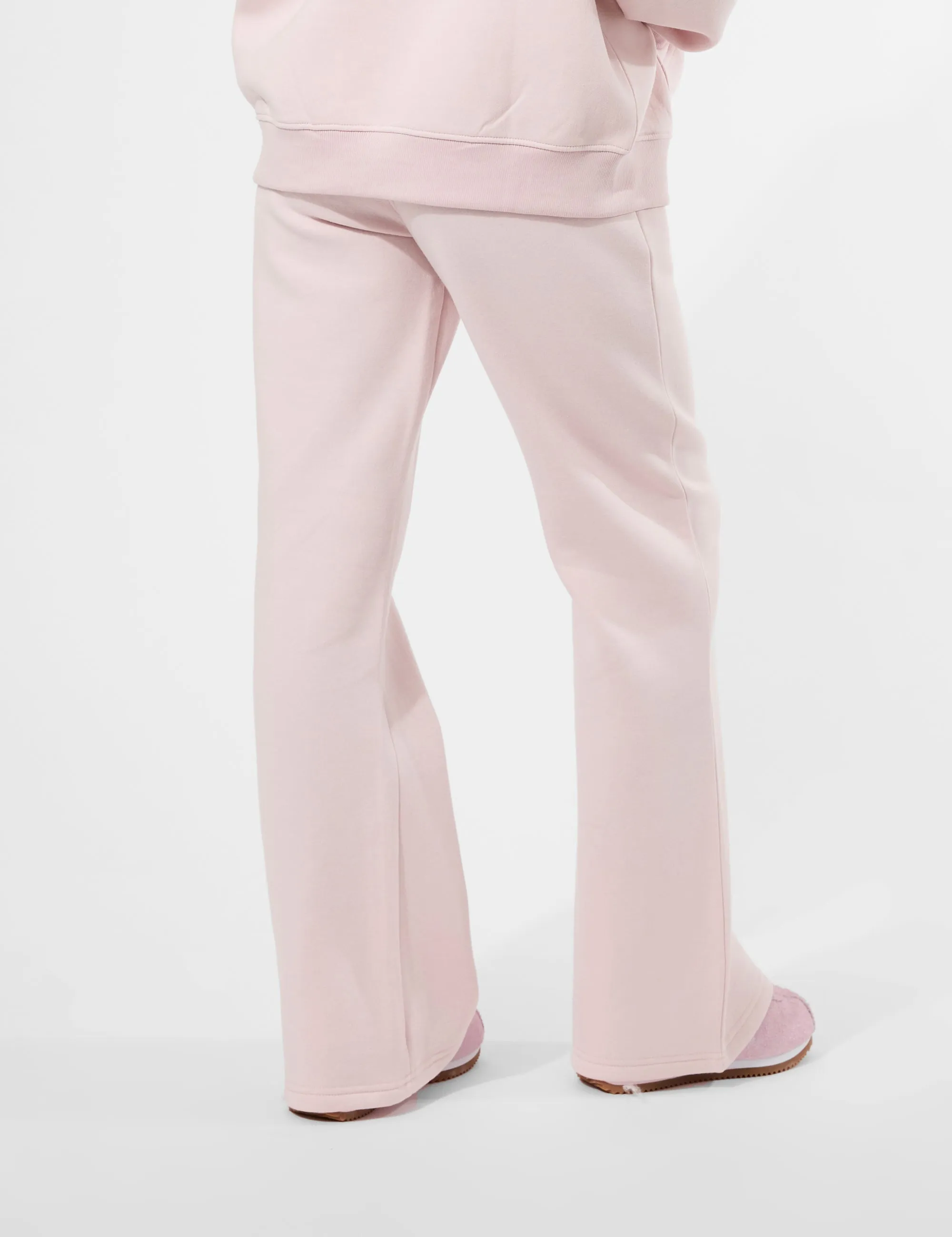 Kaiia Logo Wide Leg Joggers Pink Chai sold by Public Desire product image thumbnail 2