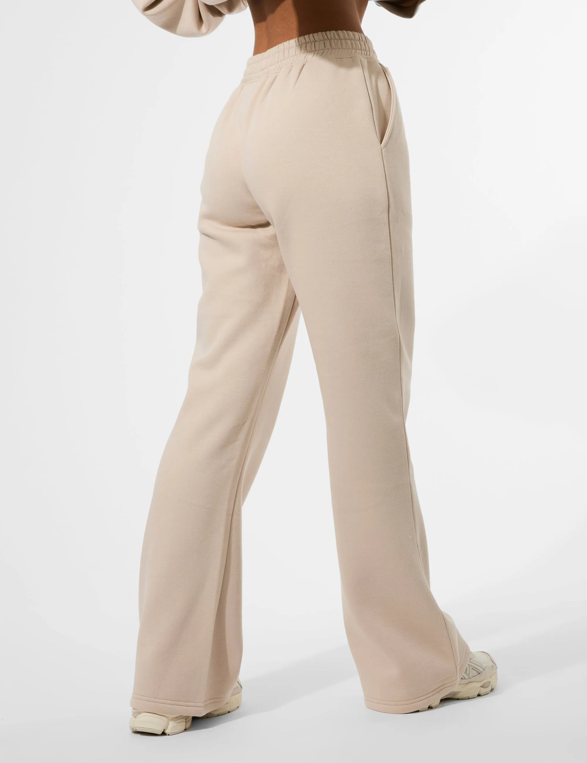 Kaiia Logo Wide Leg Joggers Truffle sold by Public Desire product image thumbnail 2