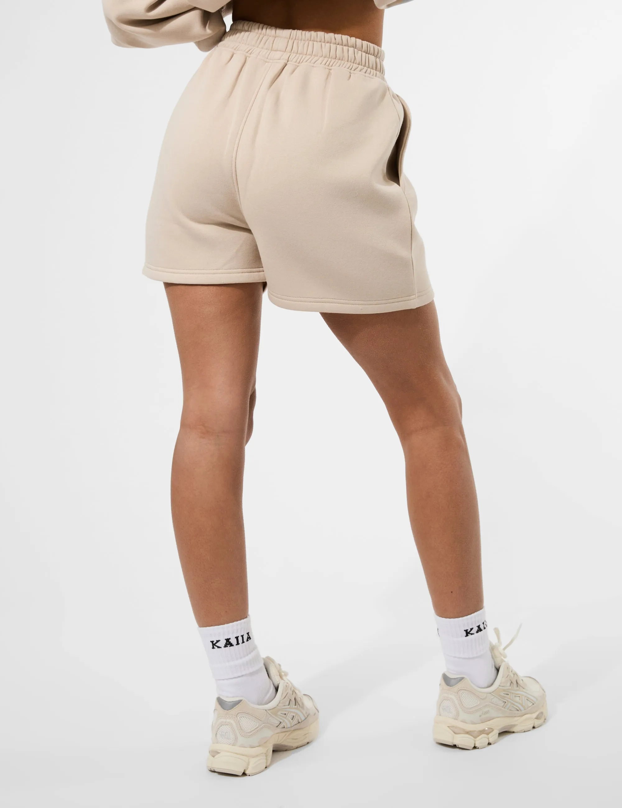 Kaiia Logo Sweat Shorts Truffle sold by Public Desire product image thumbnail 2