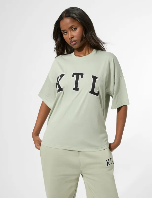 Kaiia KTL Logo Oversized T-Shirt Sage sold by Public Desire