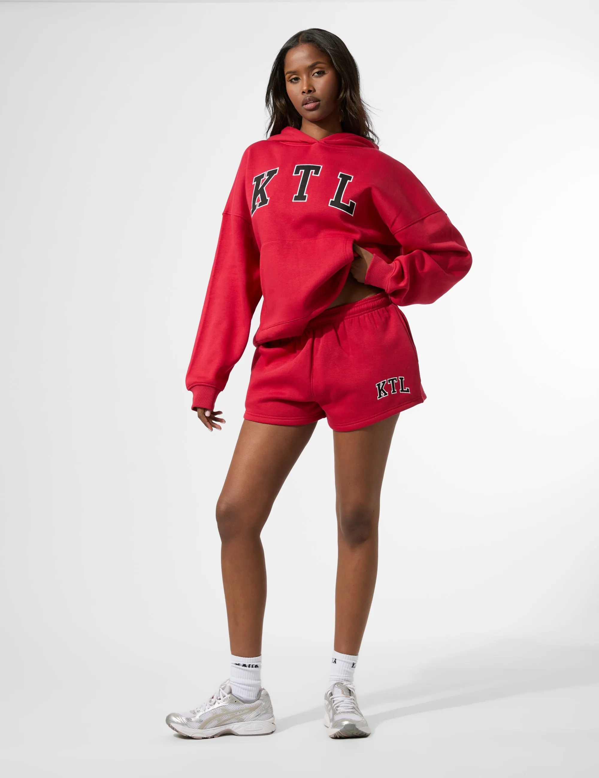 Kaiia KTL Logo Oversized Hoodie Red sold by Public Desire product image thumbnail 4