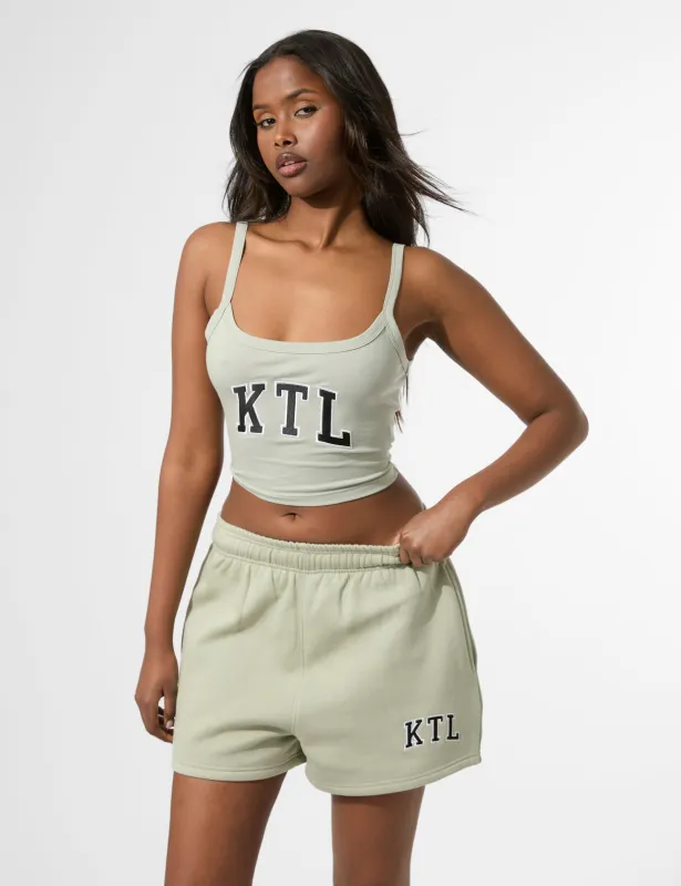 Kaiia KTL Logo Sweat Shorts Sage made by Public Desire