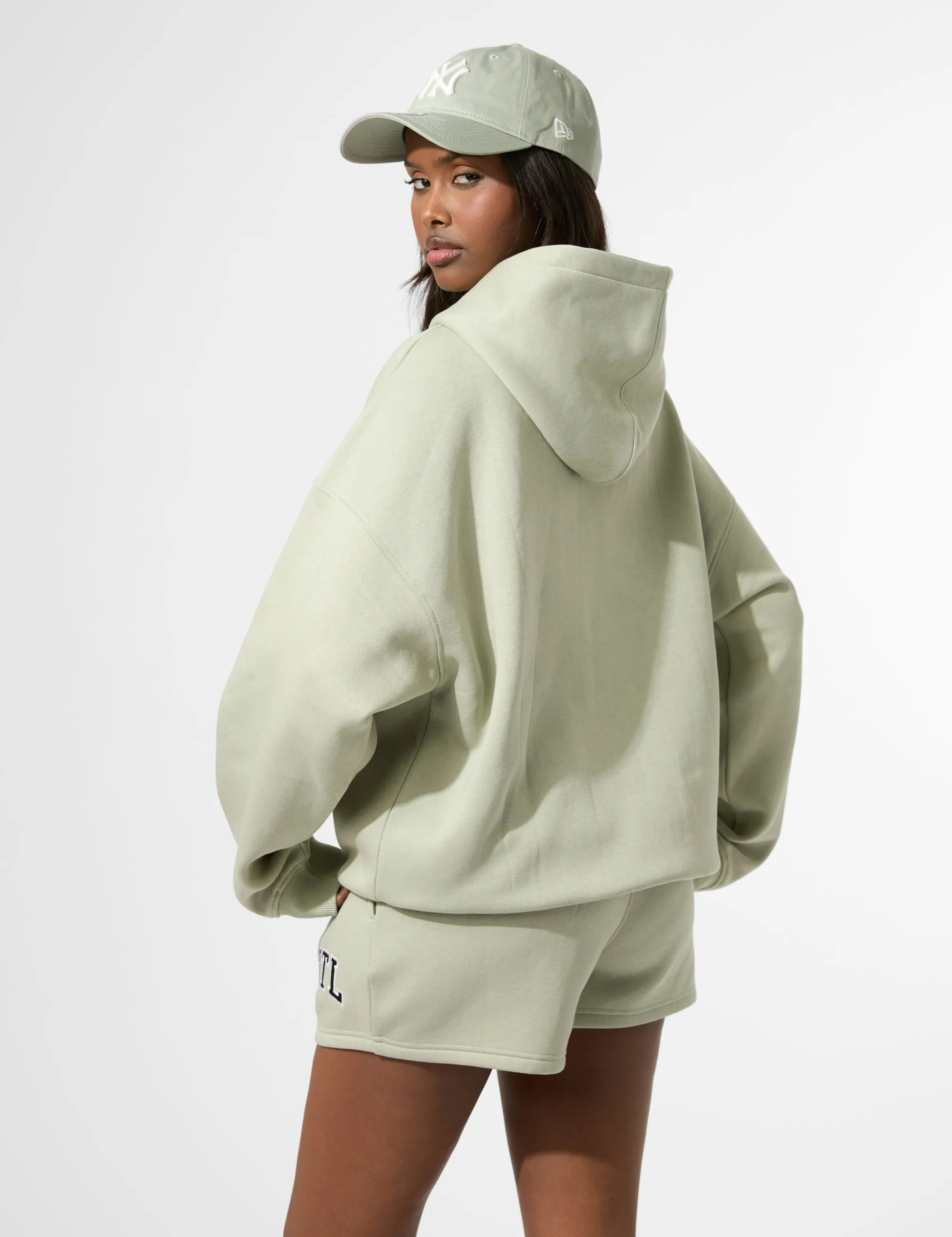 Kaiia KTL Logo Oversized Hoodie Sage sold by Public Desire product image thumbnail 2