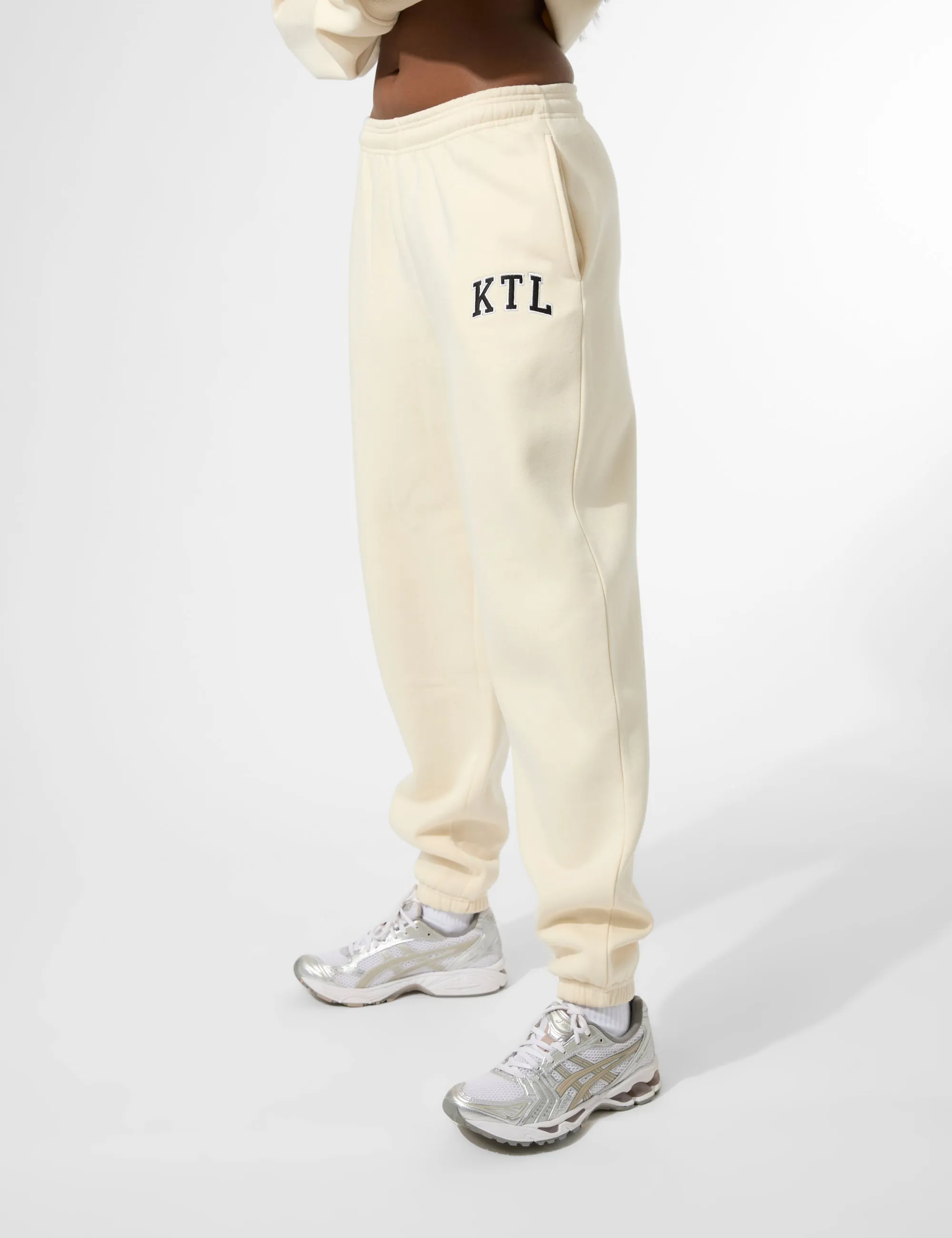 Kaiia KTL Logo Cuffed Joggers Buttercream sold by Public Desire product image thumbnail 4