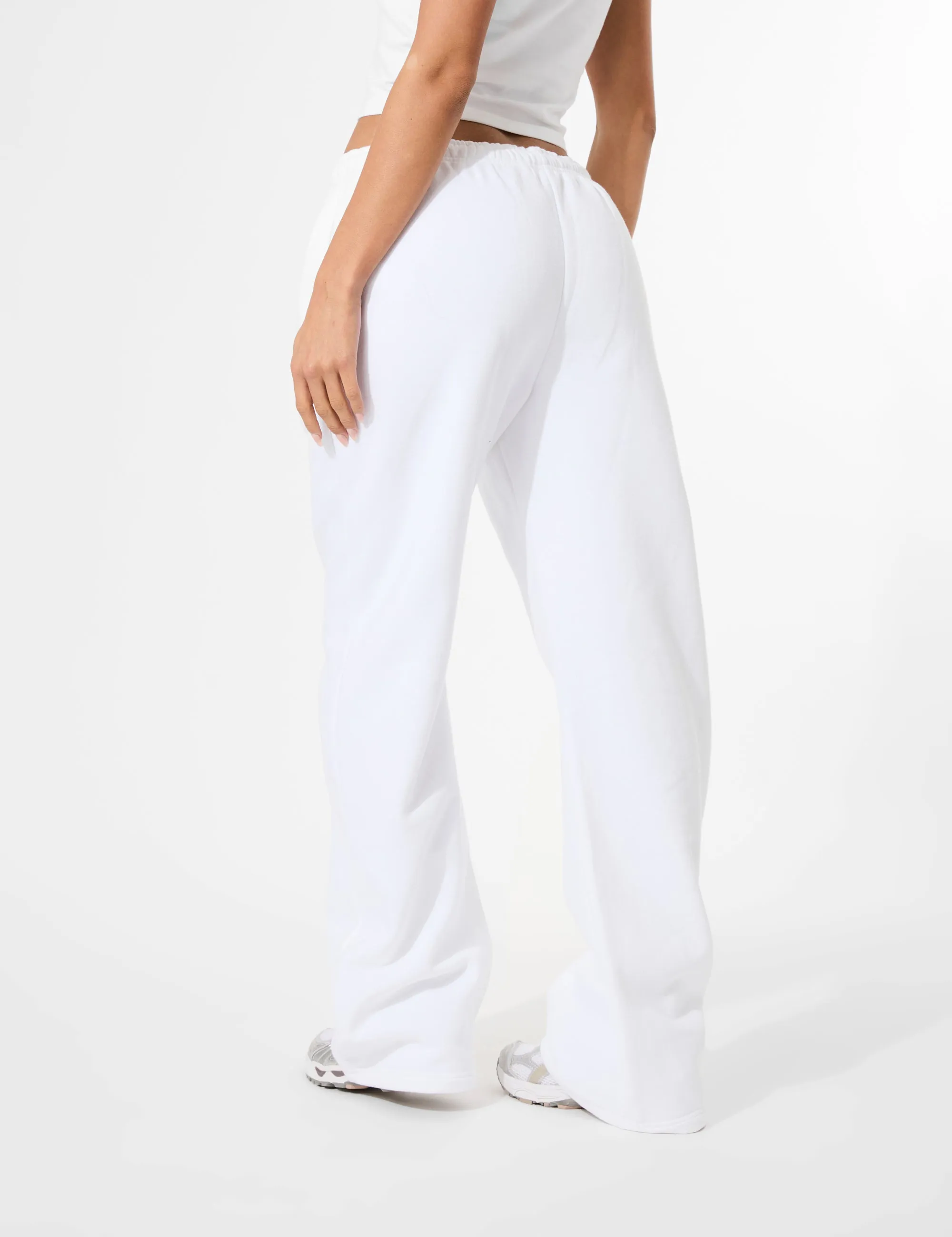 Kaiia Embossed Logo Wide Leg Joggers White sold by Public Desire product image thumbnail 2