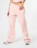 Kaiia Embossed Logo Wide Leg Joggers Sugar Pink sold by Public Desire