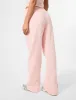 Kaiia Embossed Logo Wide Leg Joggers Sugar Pink sold by Public Desire