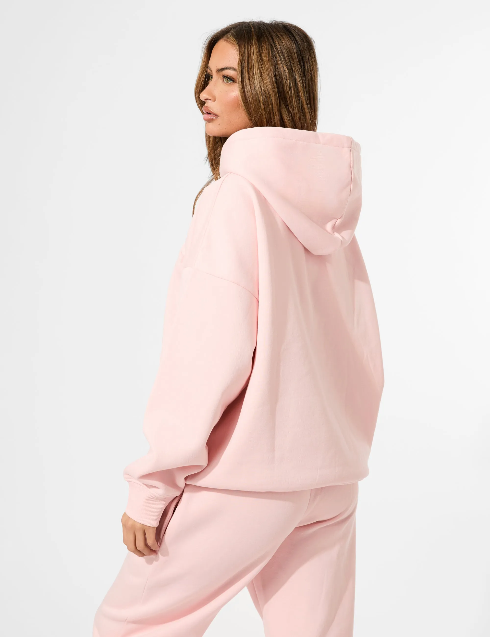Kaiia Embossed Logo Oversized Hoodie Sugar Pink sold by Public Desire product image thumbnail 2