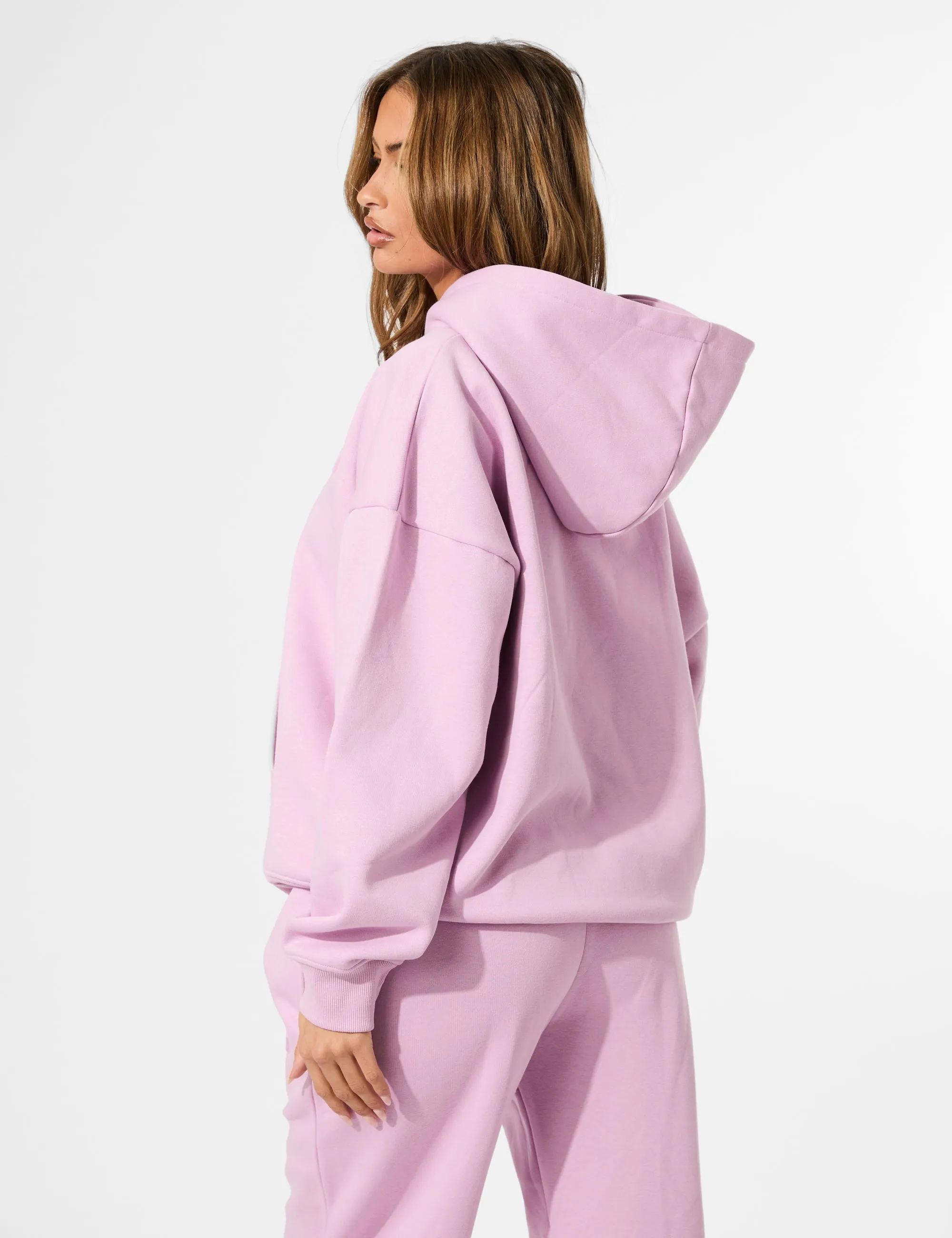 Kaiia Embossed Logo Oversized Hoodie Parma Violet sold by Public Desire product image thumbnail 2